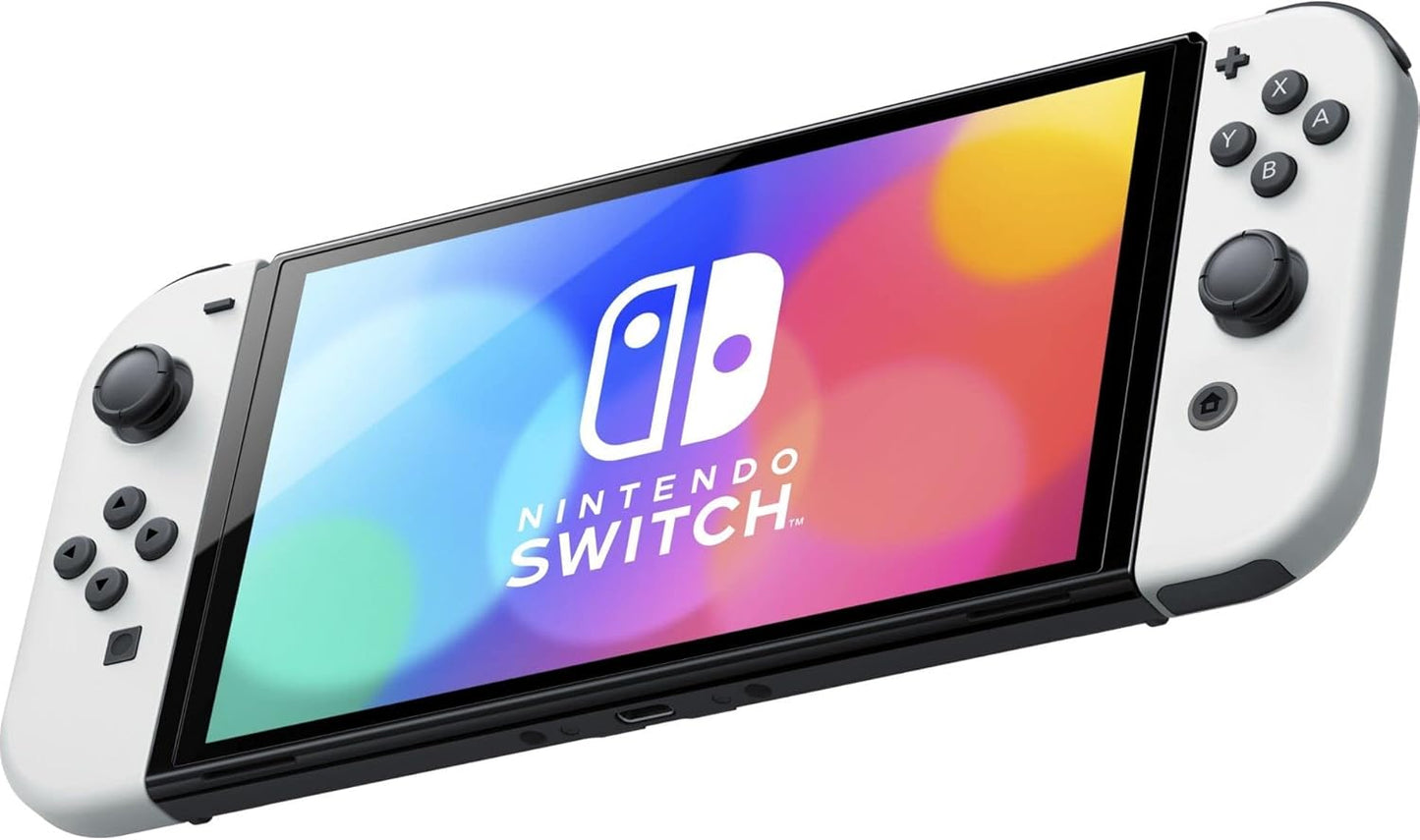 Console Nintendo Switch OLED – Modèle Blanc – Station d’accueil + Joy-Con – Écran 7" OLED