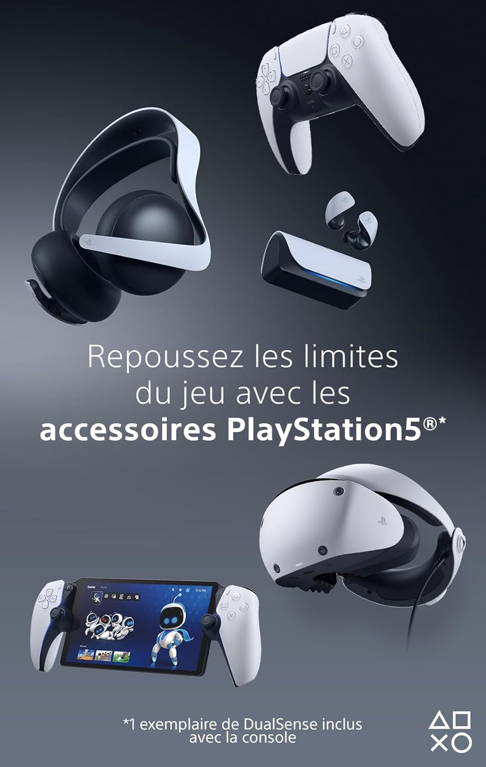 PlayStation Portal – Console Portable Officielle pour PS5 – Écran 8" HD – Streaming Wi-Fi – DualSense Intégré