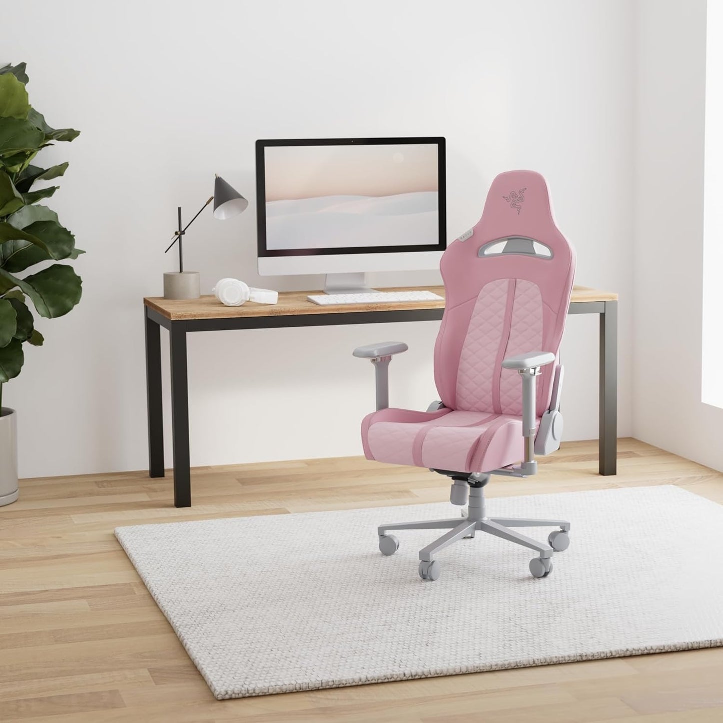 Razer Iskur – Chaise Gaming Premium avec Soutien Lombaire Intégré, Rembourrage en Mousse Haute Densité, Finition Cuir Synthétique Multicouche