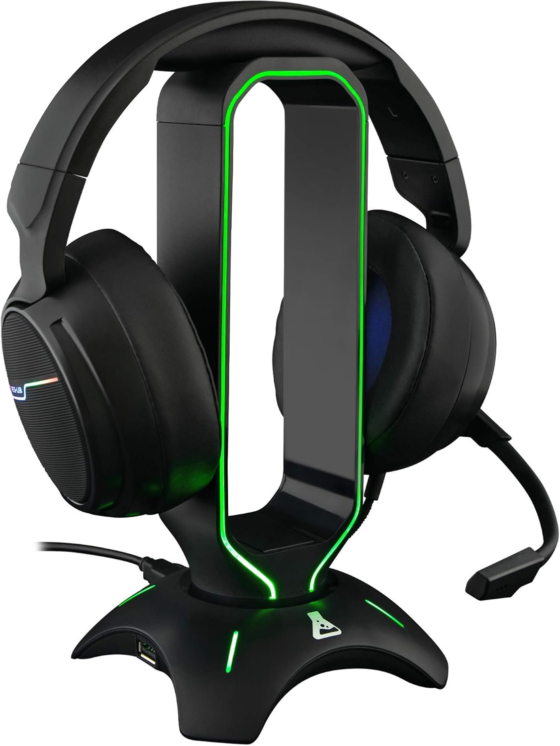 Tapis de Souris Gaming G-Lab Rubidium – XL 450×400 mm, Surface Antidérapante, Rétroéclairage RGB, Résistant à l’Eau – Compatible Souris Optique/Laser