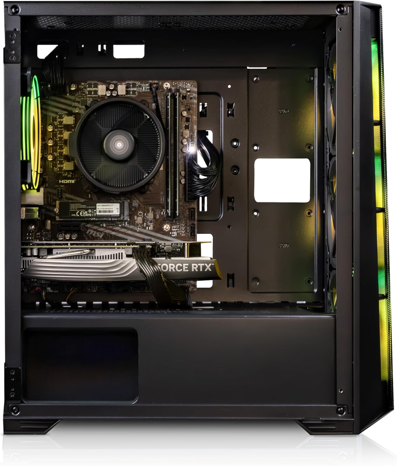 PC Gamer ADMI – AMD Ryzen 5 5500, 16 Go RAM, SSD 1 To, NVIDIA GeForce RTX 4060, Windows 11 – Boîtier RGB Gaming Hautes Performances