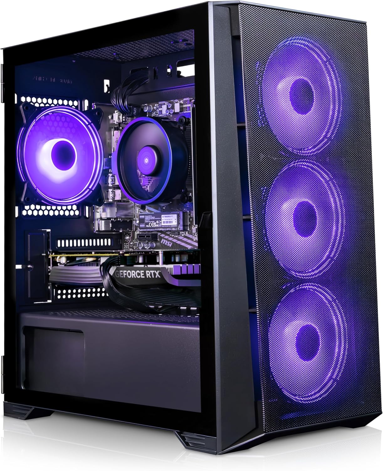 PC Gamer ADMI – AMD Ryzen 5 5500, 16 Go RAM, SSD 1 To, NVIDIA GeForce RTX 4060, Windows 11 – Boîtier RGB Gaming Hautes Performances