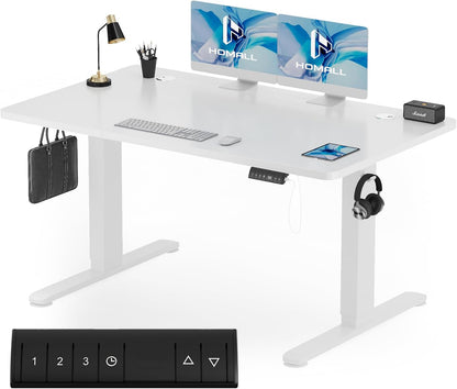 Bureau Gaming Électrique Homall – Réglable en Hauteur avec Moteur Silencieux – Fonction Anti-Collision – Surface 120 x 60 cm – Design Ergonomique RGB