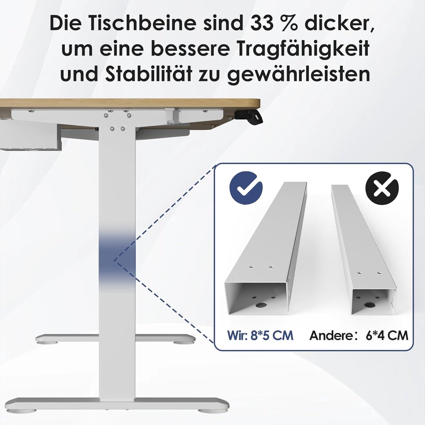 Bureau Gaming Électrique Homall – Réglable en Hauteur avec Moteur Silencieux – Fonction Anti-Collision – Surface 120 x 60 cm – Design Ergonomique RGB