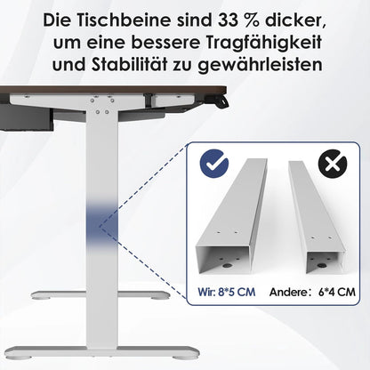 Bureau Gaming Électrique Homall – Réglable en Hauteur avec Moteur Silencieux – Fonction Anti-Collision – Surface 120 x 60 cm – Design Ergonomique RGB
