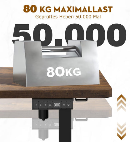 Bureau Gaming Électrique Homall – Réglable en Hauteur avec Moteur Silencieux – Fonction Anti-Collision – Surface 120 x 60 cm – Design Ergonomique RGB