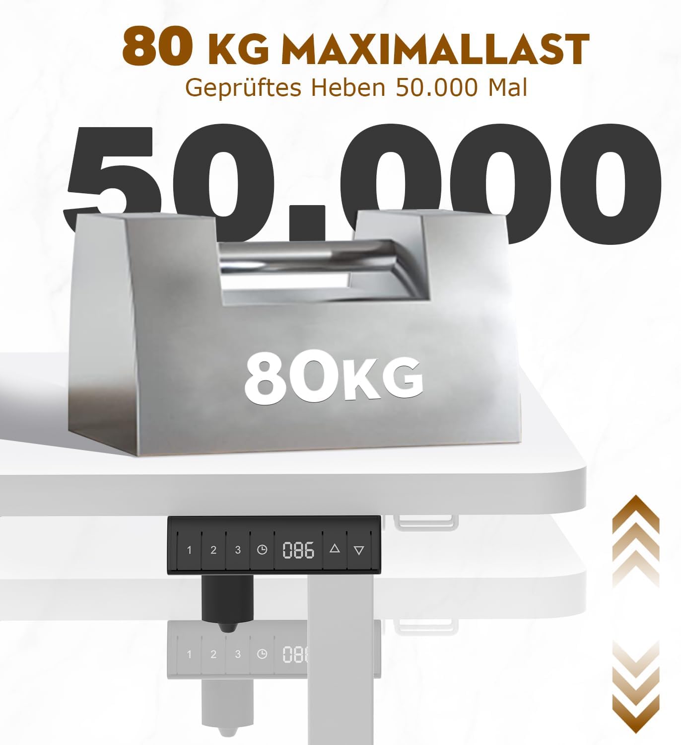 Bureau Gaming Électrique Homall – Réglable en Hauteur avec Moteur Silencieux – Fonction Anti-Collision – Surface 120 x 60 cm – Design Ergonomique RGB