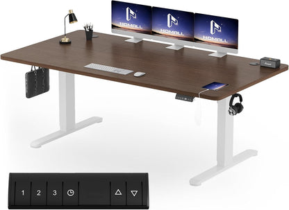 Bureau Gaming Électrique Homall – Réglable en Hauteur avec Moteur Silencieux – Fonction Anti-Collision – Surface 120 x 60 cm – Design Ergonomique RGB