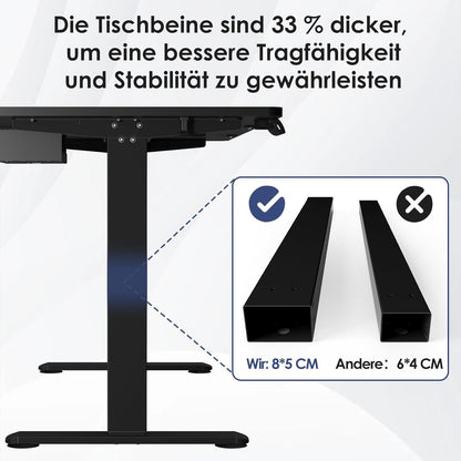 Bureau Gaming Électrique Homall – Réglable en Hauteur avec Moteur Silencieux – Fonction Anti-Collision – Surface 120 x 60 cm – Design Ergonomique RGB