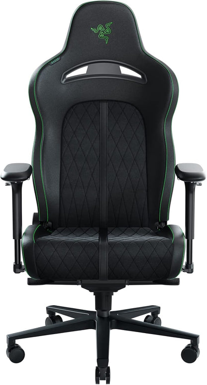 Razer Iskur – Chaise Gaming Premium avec Soutien Lombaire Intégré, Rembourrage en Mousse Haute Densité, Finition Cuir Synthétique Multicouche