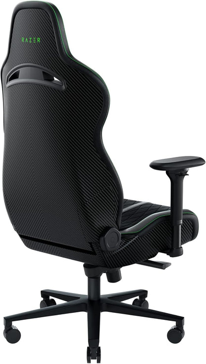 Razer Iskur – Chaise Gaming Premium avec Soutien Lombaire Intégré, Rembourrage en Mousse Haute Densité, Finition Cuir Synthétique Multicouche