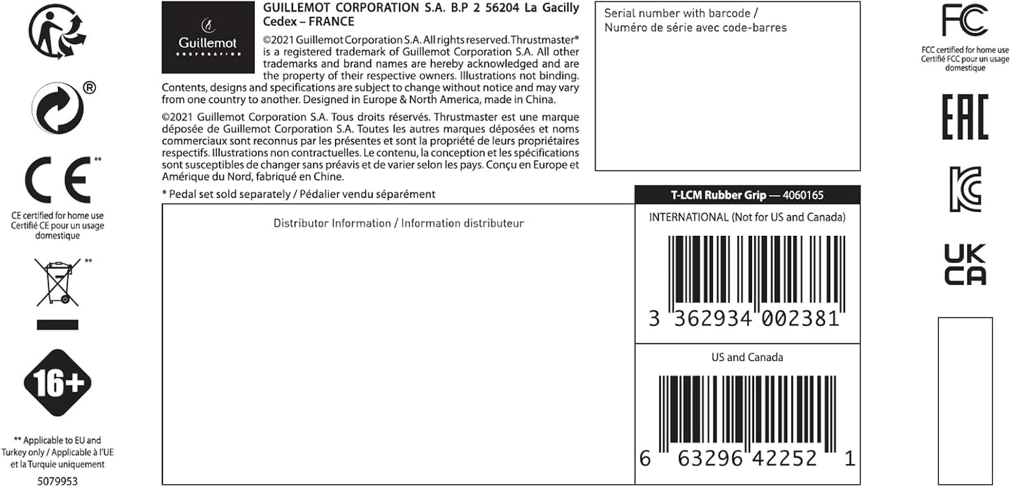 Pédales Pro T-LCM – Freinage Load Cell & Sensation Réaliste