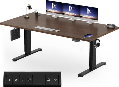 Bureau Gaming Électrique Homall – Réglable en Hauteur avec Moteur Silencieux – Fonction Anti-Collision – Surface 120 x 60 cm – Design Ergonomique RGB
