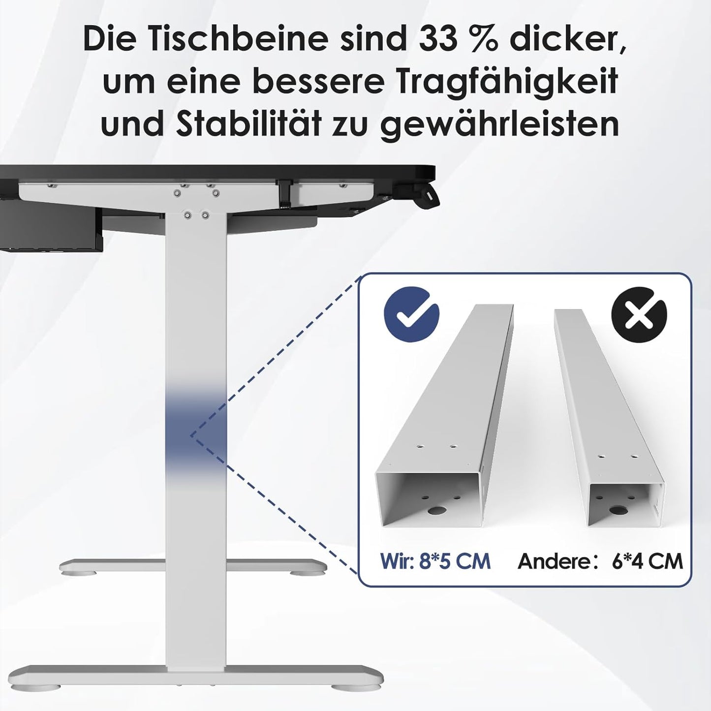 Bureau Gaming Électrique Homall – Réglable en Hauteur avec Moteur Silencieux – Fonction Anti-Collision – Surface 120 x 60 cm – Design Ergonomique RGB