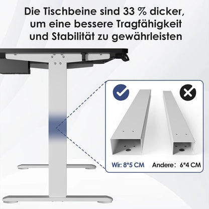 Bureau Gaming Électrique Homall – Réglable en Hauteur avec Moteur Silencieux – Fonction Anti-Collision – Surface 120 x 60 cm – Design Ergonomique RGB