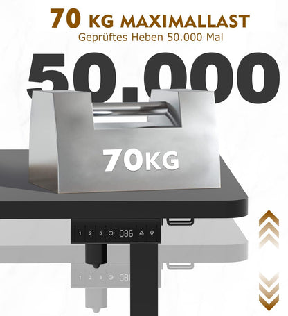 Bureau Gaming Électrique Homall – Réglable en Hauteur avec Moteur Silencieux – Fonction Anti-Collision – Surface 120 x 60 cm – Design Ergonomique RGB