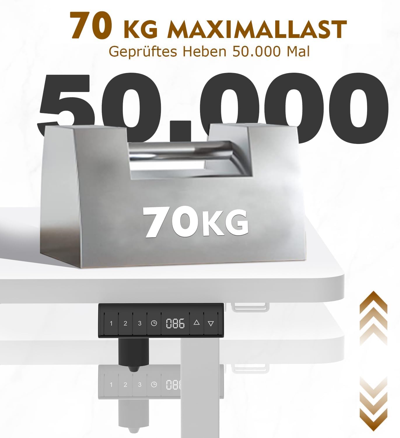 Bureau Gaming Électrique Homall – Réglable en Hauteur avec Moteur Silencieux – Fonction Anti-Collision – Surface 120 x 60 cm – Design Ergonomique RGB