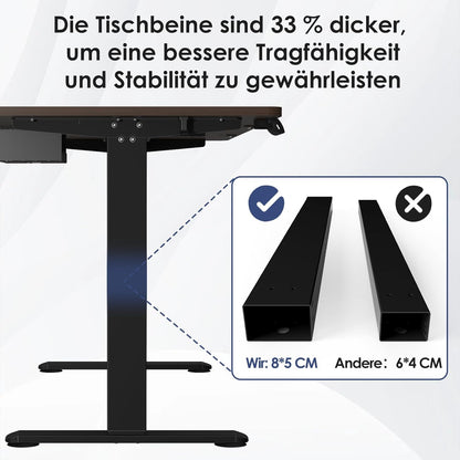 Bureau Gaming Électrique Homall – Réglable en Hauteur avec Moteur Silencieux – Fonction Anti-Collision – Surface 120 x 60 cm – Design Ergonomique RGB