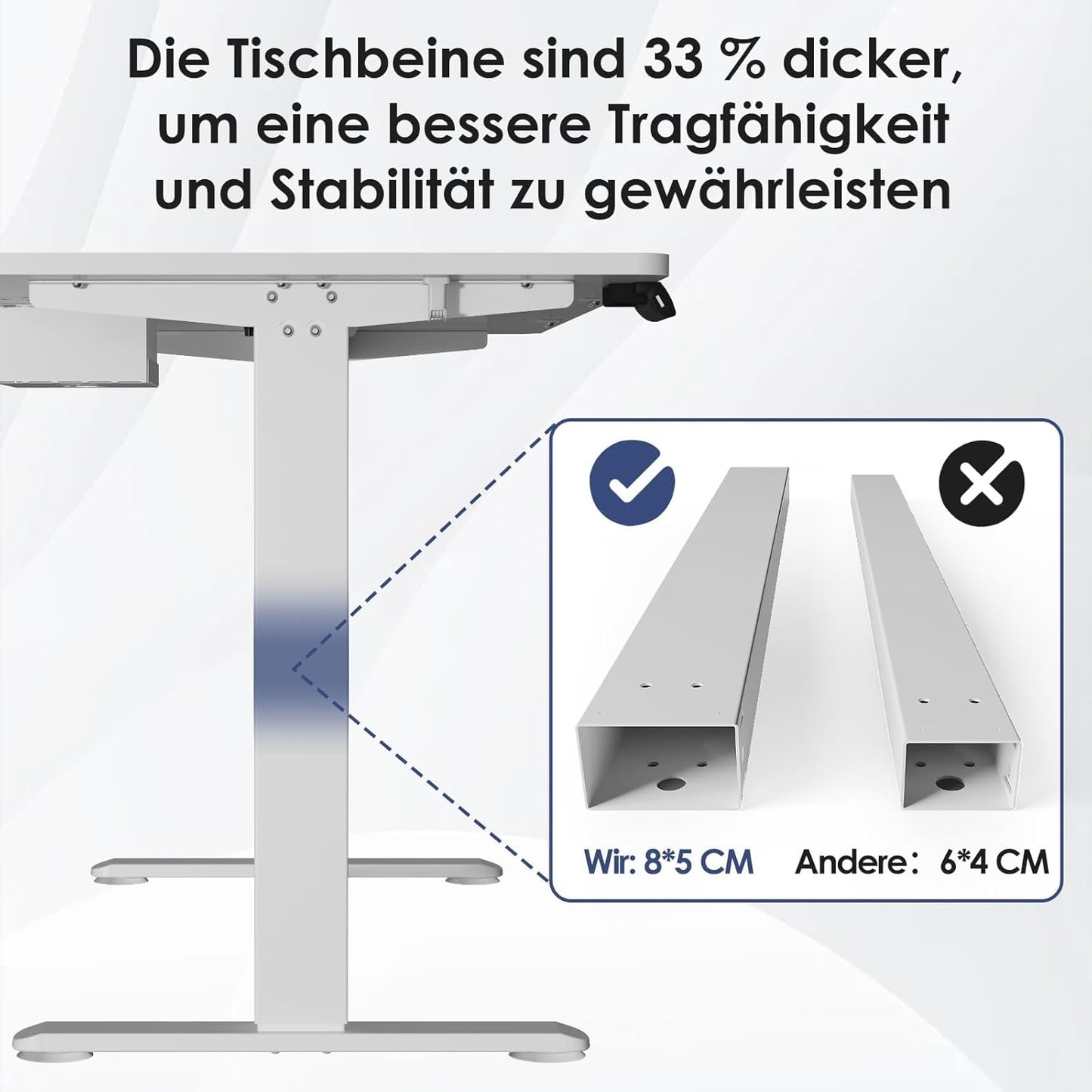 Bureau Gaming Électrique Homall – Réglable en Hauteur avec Moteur Silencieux – Fonction Anti-Collision – Surface 120 x 60 cm – Design Ergonomique RGB