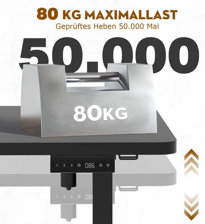 Bureau Gaming Électrique Homall – Réglable en Hauteur avec Moteur Silencieux – Fonction Anti-Collision – Surface 120 x 60 cm – Design Ergonomique RGB