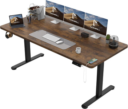 Bureau Gaming Électrique Homall – Réglable en Hauteur avec Moteur Silencieux – Fonction Anti-Collision – Surface 120 x 60 cm – Design Ergonomique RGB