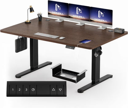 Bureau Gaming Électrique Homall – Réglable en Hauteur avec Moteur Silencieux – Fonction Anti-Collision – Surface 120 x 60 cm – Design Ergonomique RGB