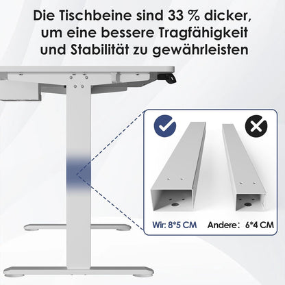 Bureau Gaming Électrique Homall – Réglable en Hauteur avec Moteur Silencieux – Fonction Anti-Collision – Surface 120 x 60 cm – Design Ergonomique RGB
