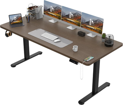 Bureau Gaming Électrique Homall – Réglable en Hauteur avec Moteur Silencieux – Fonction Anti-Collision – Surface 120 x 60 cm – Design Ergonomique RGB