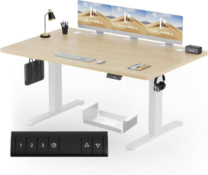 Bureau Gaming Électrique Homall – Réglable en Hauteur avec Moteur Silencieux – Fonction Anti-Collision – Surface 120 x 60 cm – Design Ergonomique RGB