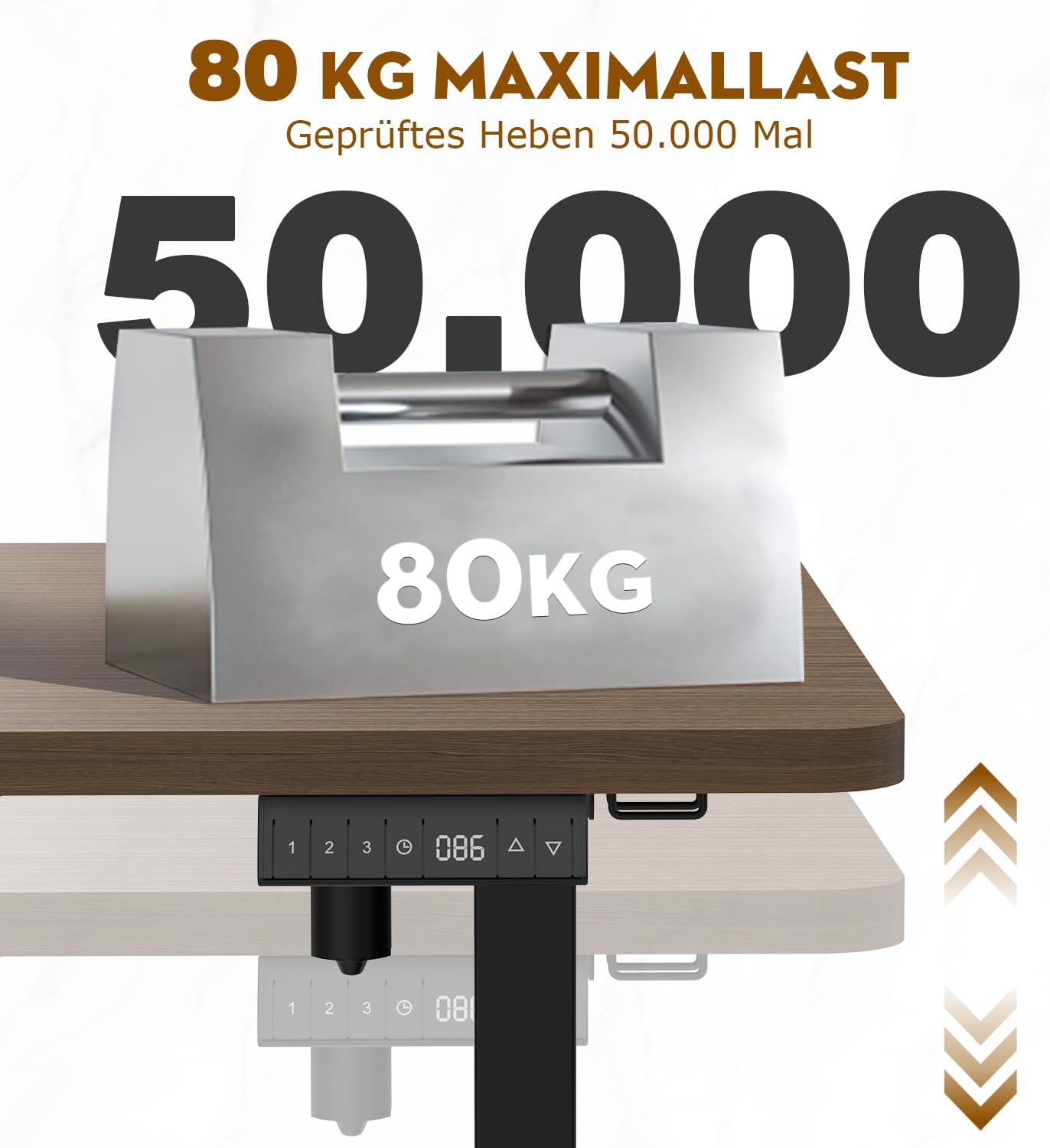 Bureau Gaming Électrique Homall – Réglable en Hauteur avec Moteur Silencieux – Fonction Anti-Collision – Surface 120 x 60 cm – Design Ergonomique RGB