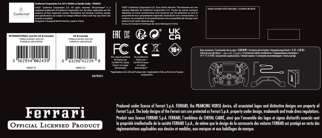 Ferrari SF1000 – Volant F1 haut de gamme Thrustmaster