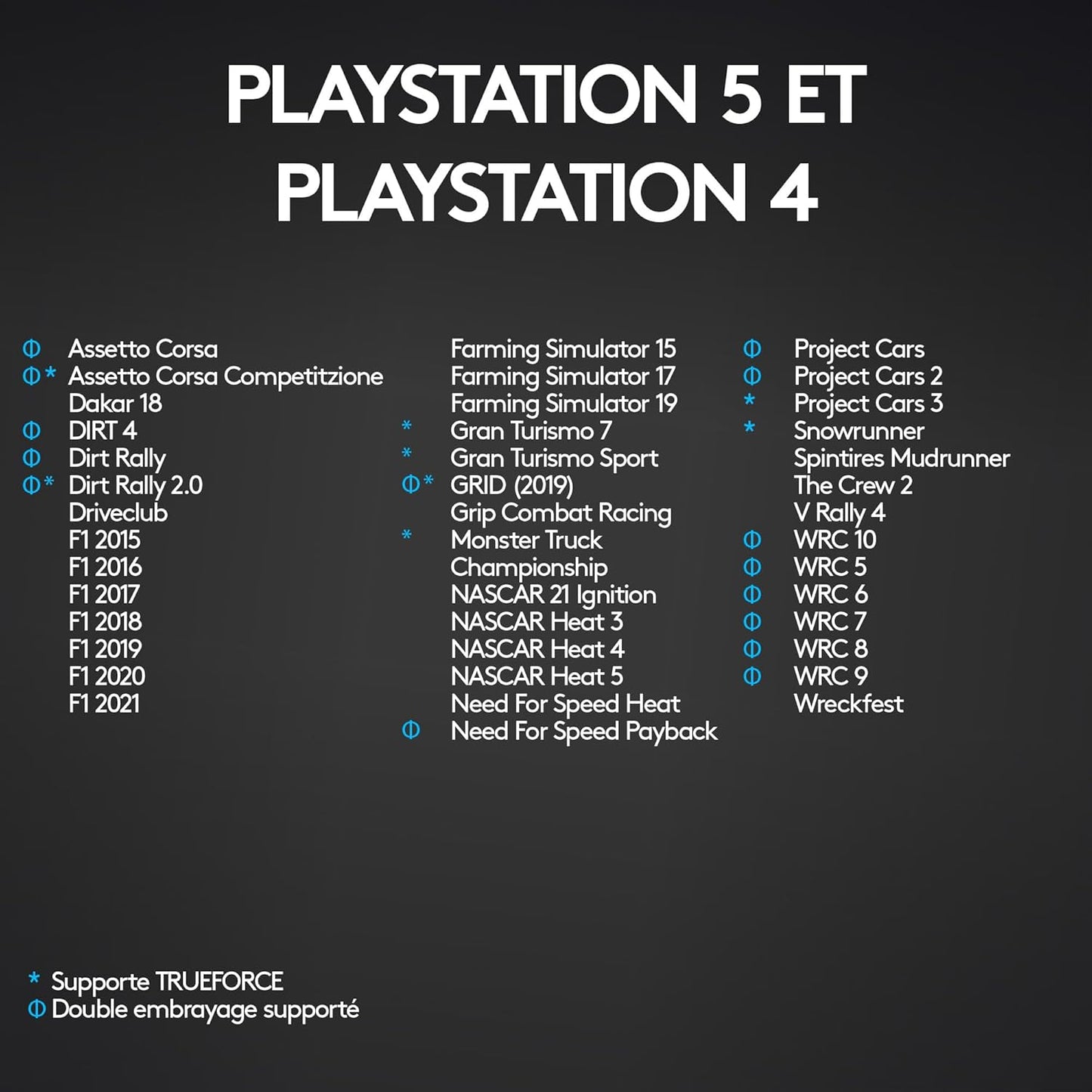Logitech G29 Driving Force – Volant + Pédalier Sim Racing