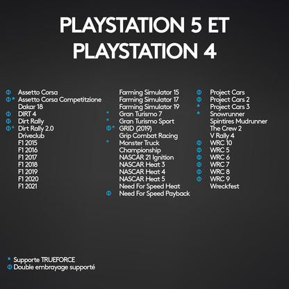Logitech G29 Driving Force – Volant + Pédalier Sim Racing