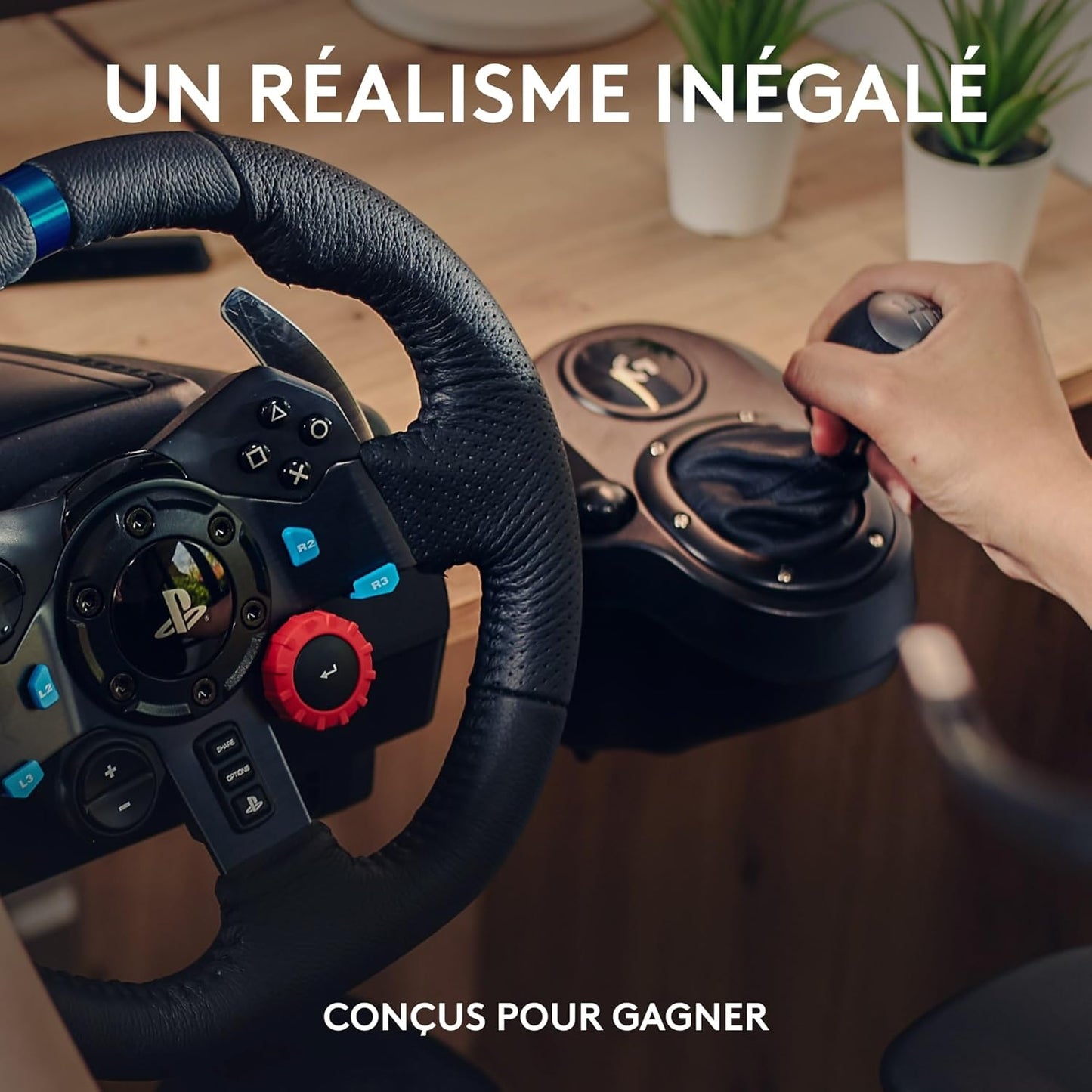 Logitech G29 Driving Force – Volant + Pédalier Sim Racing
