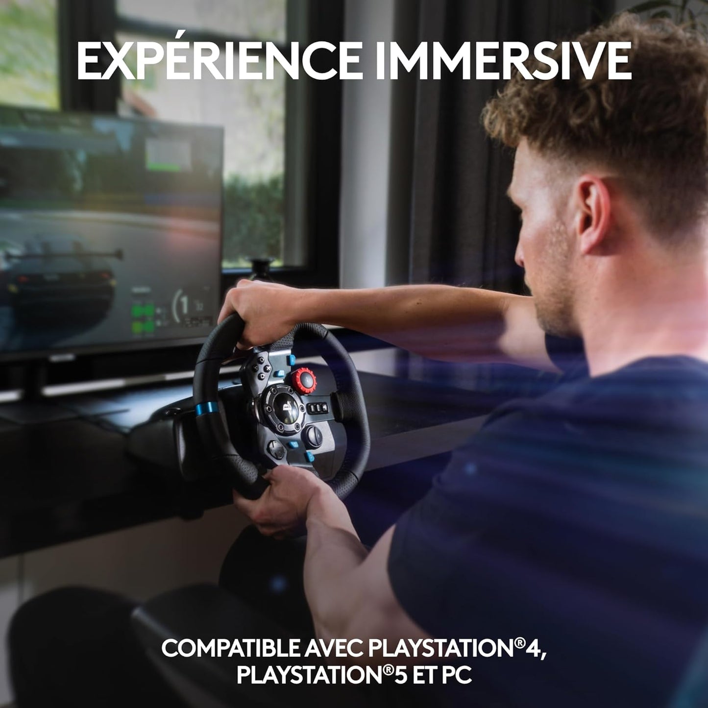Logitech G29 Driving Force – Volant + Pédalier Sim Racing