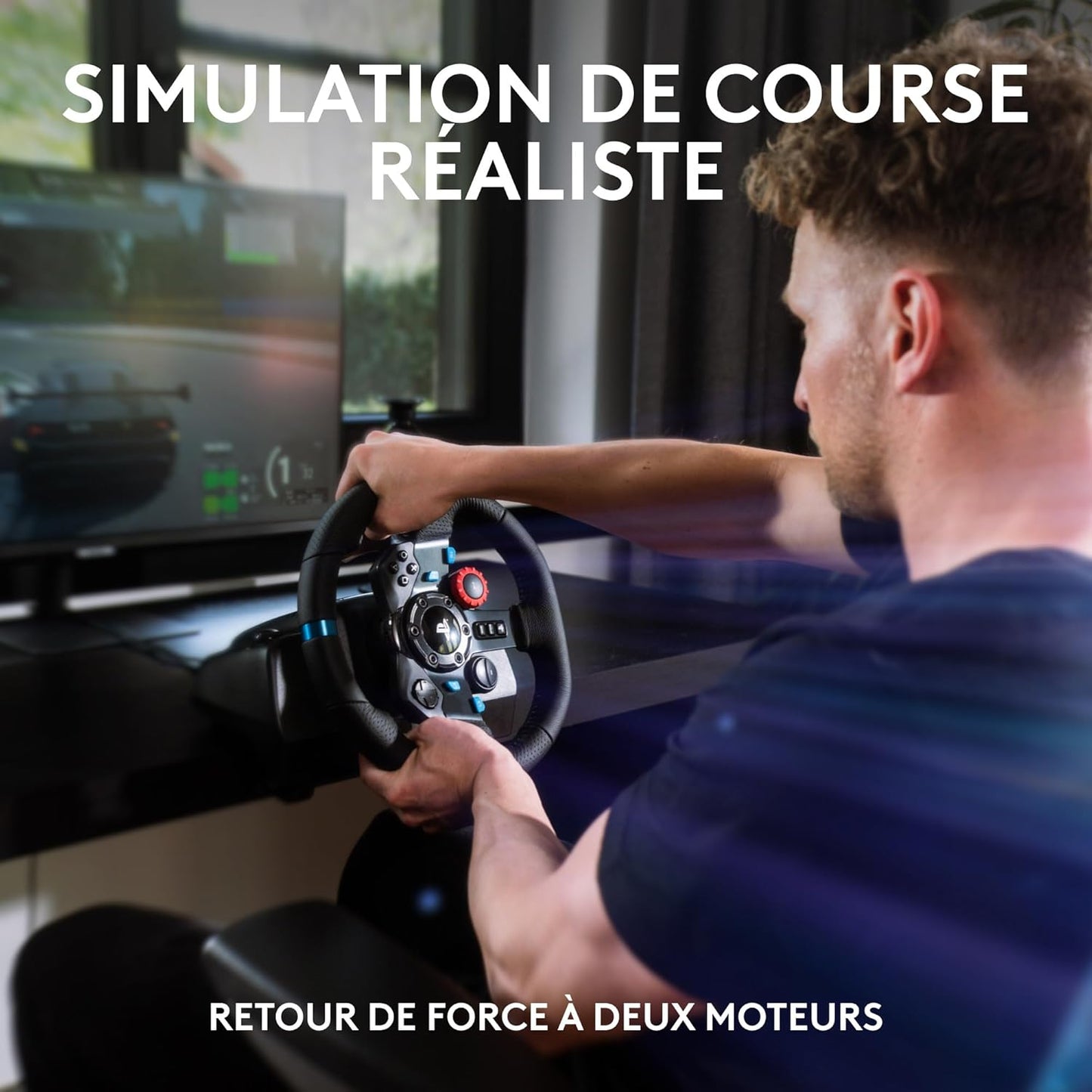 Logitech G29 Driving Force – Volant + Pédalier Sim Racing