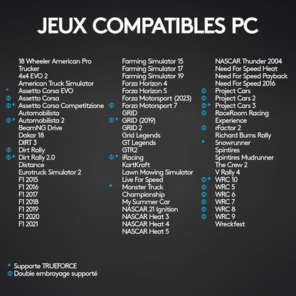 Logitech G29 Driving Force – Volant + Pédalier Sim Racing