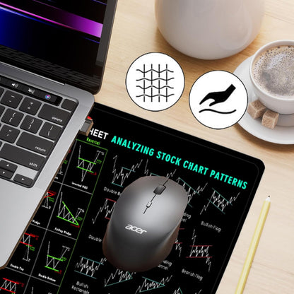 Tapis de Souris XXL YOUYIKE – Antidérapant et Imperméable – Design Trading & Crypto – 80×30 cm – Idéal Gamer, Bureau, Investisseur