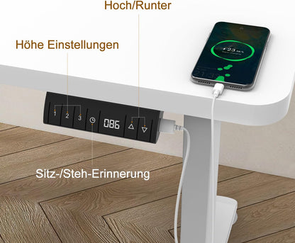 Bureau Gaming Électrique Homall – Réglable en Hauteur avec Moteur Silencieux – Fonction Anti-Collision – Surface 120 x 60 cm – Design Ergonomique RGB