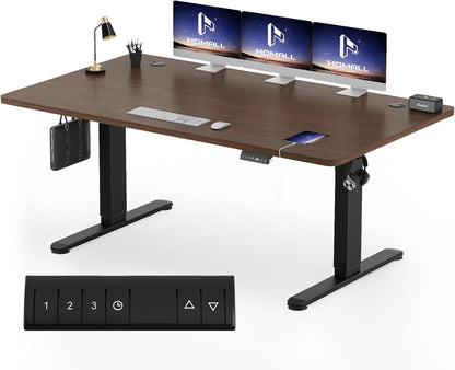 Bureau Gaming Électrique Homall – Réglable en Hauteur avec Moteur Silencieux – Fonction Anti-Collision – Surface 120 x 60 cm – Design Ergonomique RGB