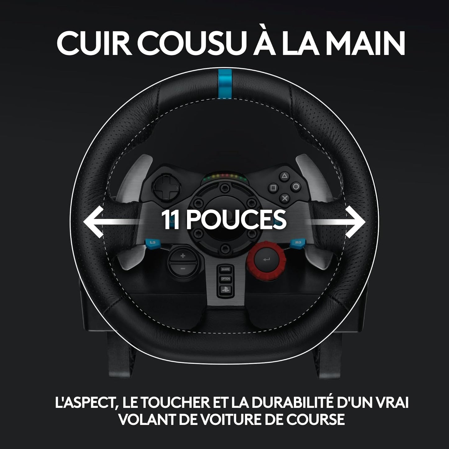 Logitech G29 Driving Force – Volant + Pédalier Sim Racing