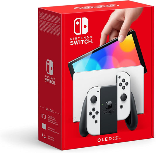 Console Nintendo Switch OLED – Modèle Blanc – Station d’accueil + Joy-Con – Écran 7" OLED