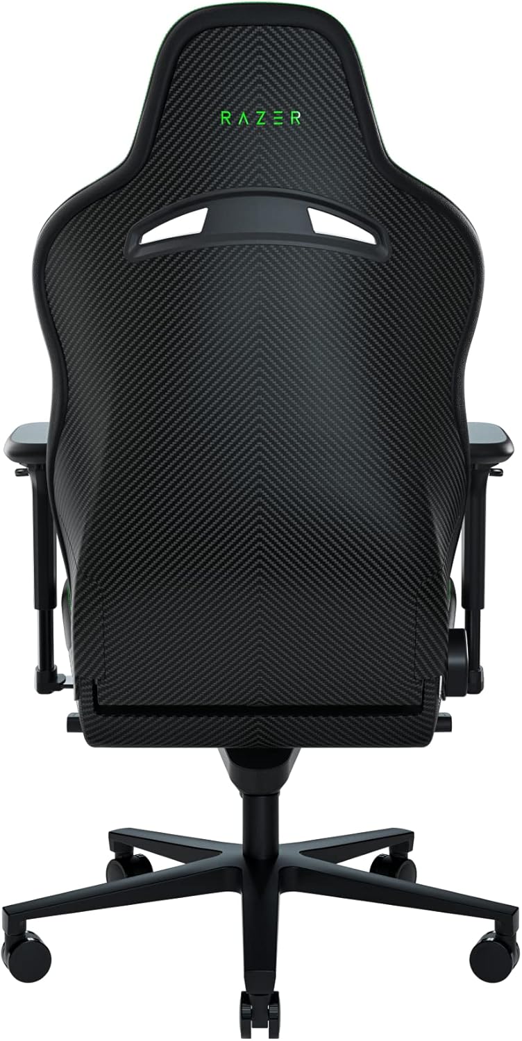 Razer Iskur – Chaise Gaming Premium avec Soutien Lombaire Intégré, Rembourrage en Mousse Haute Densité, Finition Cuir Synthétique Multicouche