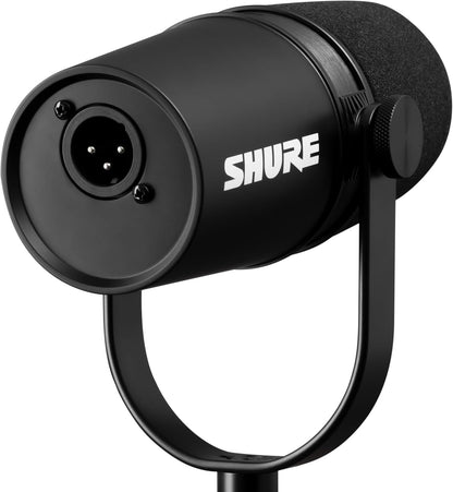 Microphone SHURE MV7 – USB & XLR, Micro Dynamique pour Podcasting, Streaming & Enregistrement – Technologie Voice Isolation & Contrôle Tactile