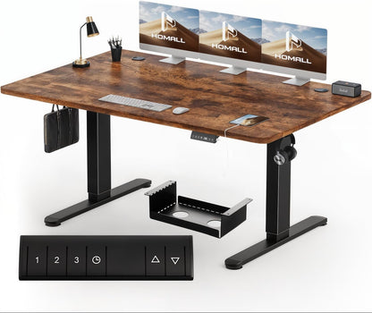 Bureau Gaming Électrique Homall – Réglable en Hauteur avec Moteur Silencieux – Fonction Anti-Collision – Surface 120 x 60 cm – Design Ergonomique RGB