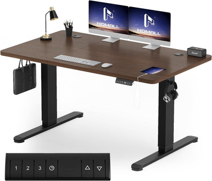 Bureau Gaming Électrique Homall – Réglable en Hauteur avec Moteur Silencieux – Fonction Anti-Collision – Surface 120 x 60 cm – Design Ergonomique RGB