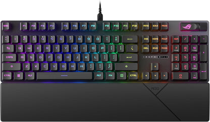 Clavier Gaming ASUS ROG Strix Scope II 96 Wireless – Mécanique, Azerty, Switchs ROG NX, RGB, Tri-mode (2.4 GHz, Bluetooth, USB), Repose-Poignets Inclus