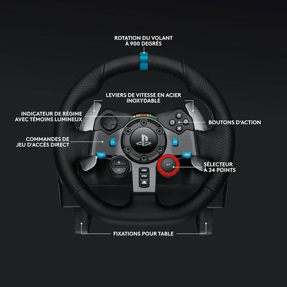 Logitech G29 Driving Force – Volant + Pédalier Sim Racing