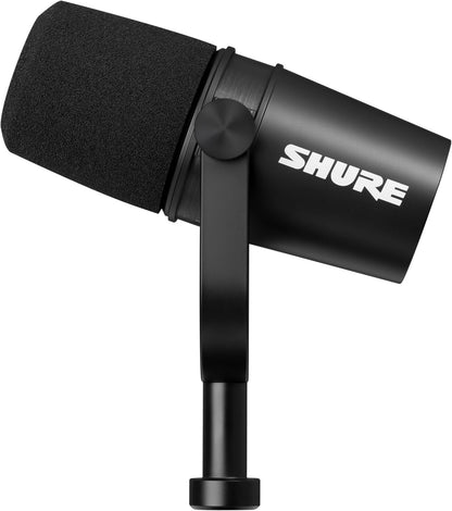 Microphone SHURE MV7 – USB & XLR, Micro Dynamique pour Podcasting, Streaming & Enregistrement – Technologie Voice Isolation & Contrôle Tactile