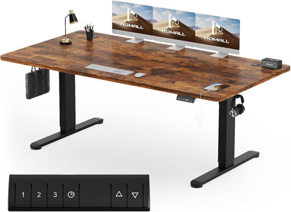 Bureau Gaming Électrique Homall – Réglable en Hauteur avec Moteur Silencieux – Fonction Anti-Collision – Surface 120 x 60 cm – Design Ergonomique RGB